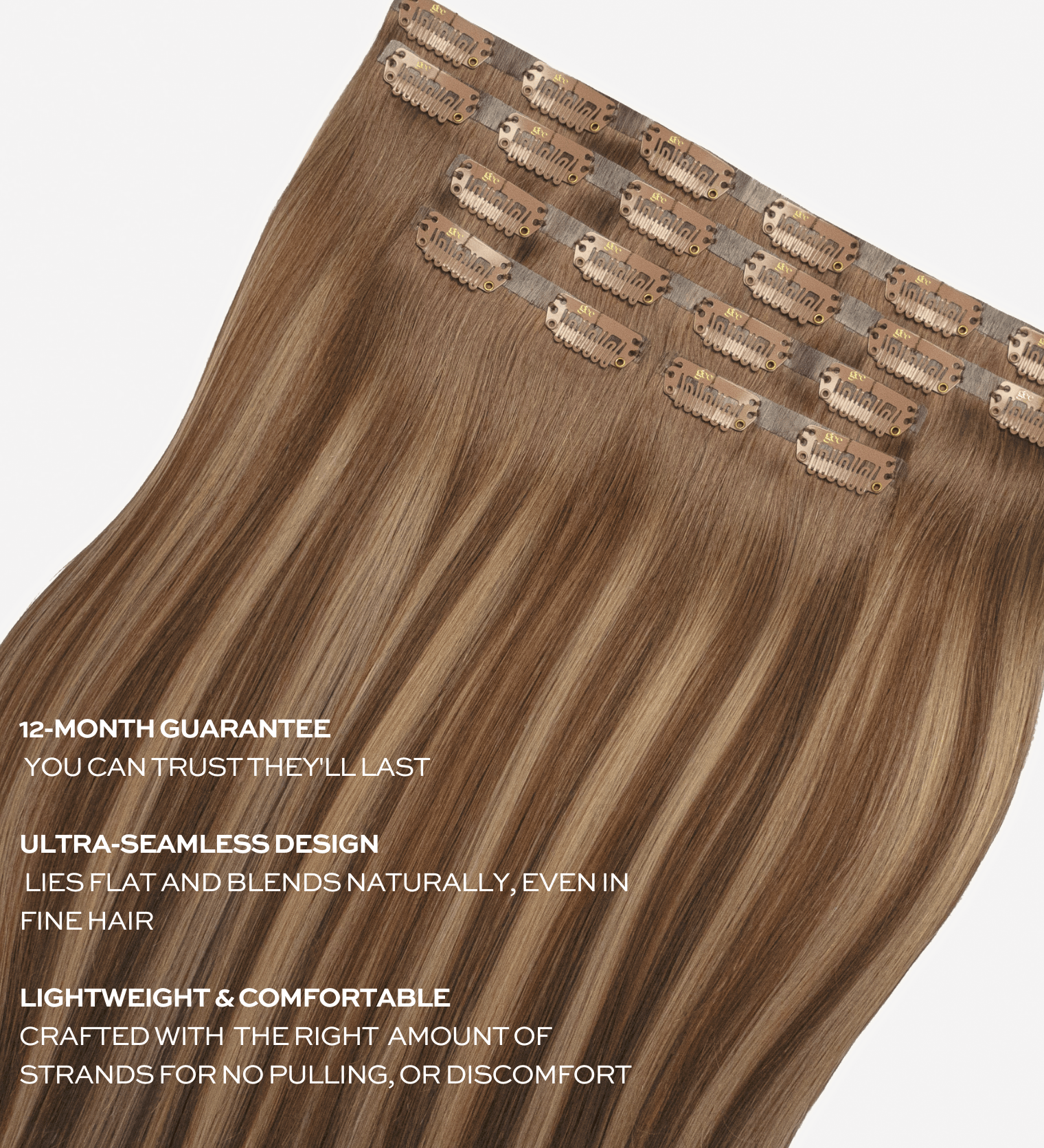'HIGH - 5' Full Head Clip In Hair Extensions - gee