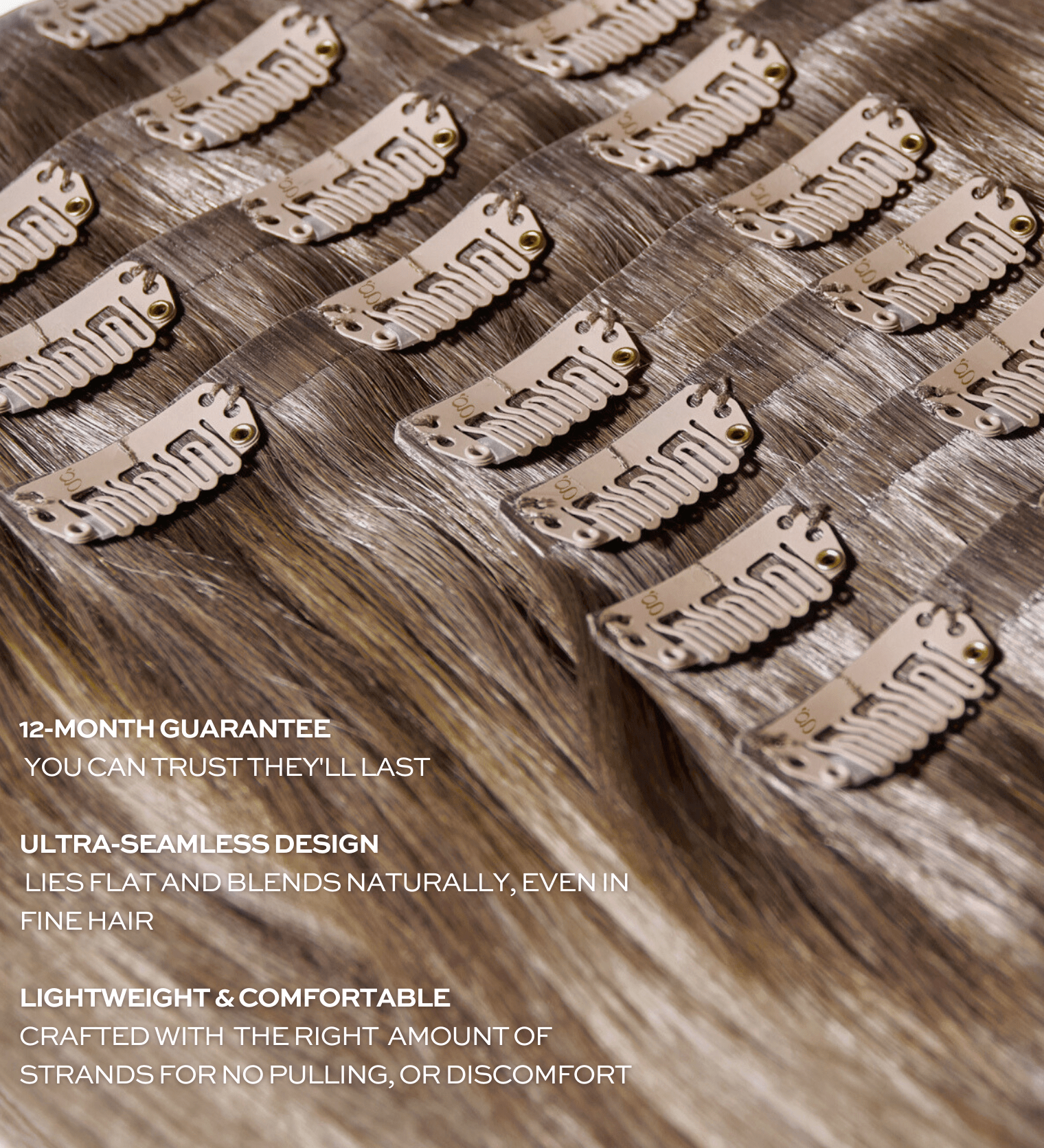 'SOUL M8' Full Head Clip In Hair Extensions - gee