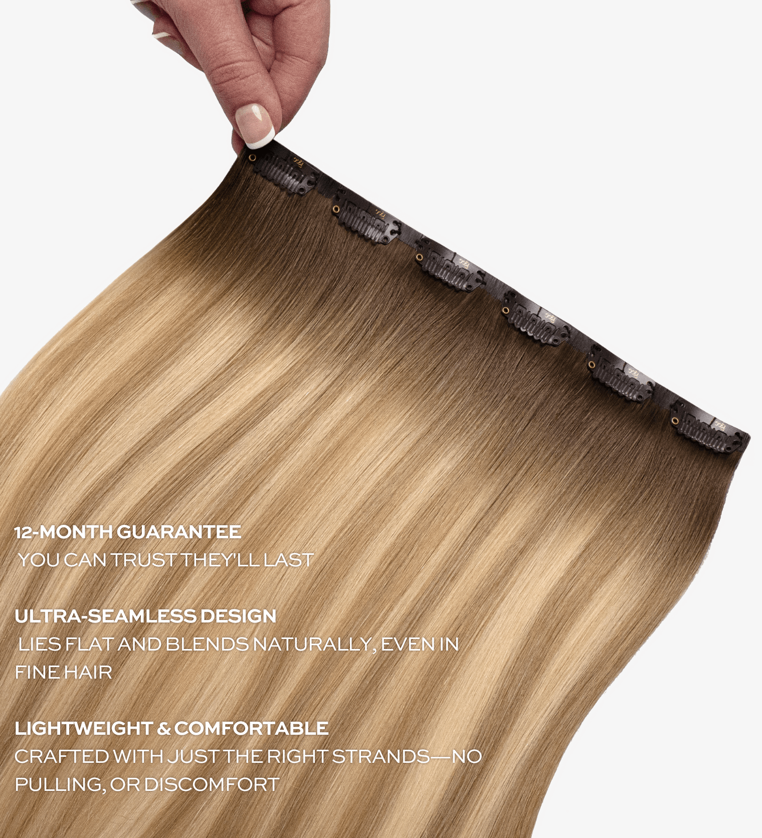 'Volumizer' One Piece Clip In Hair Extension - gee