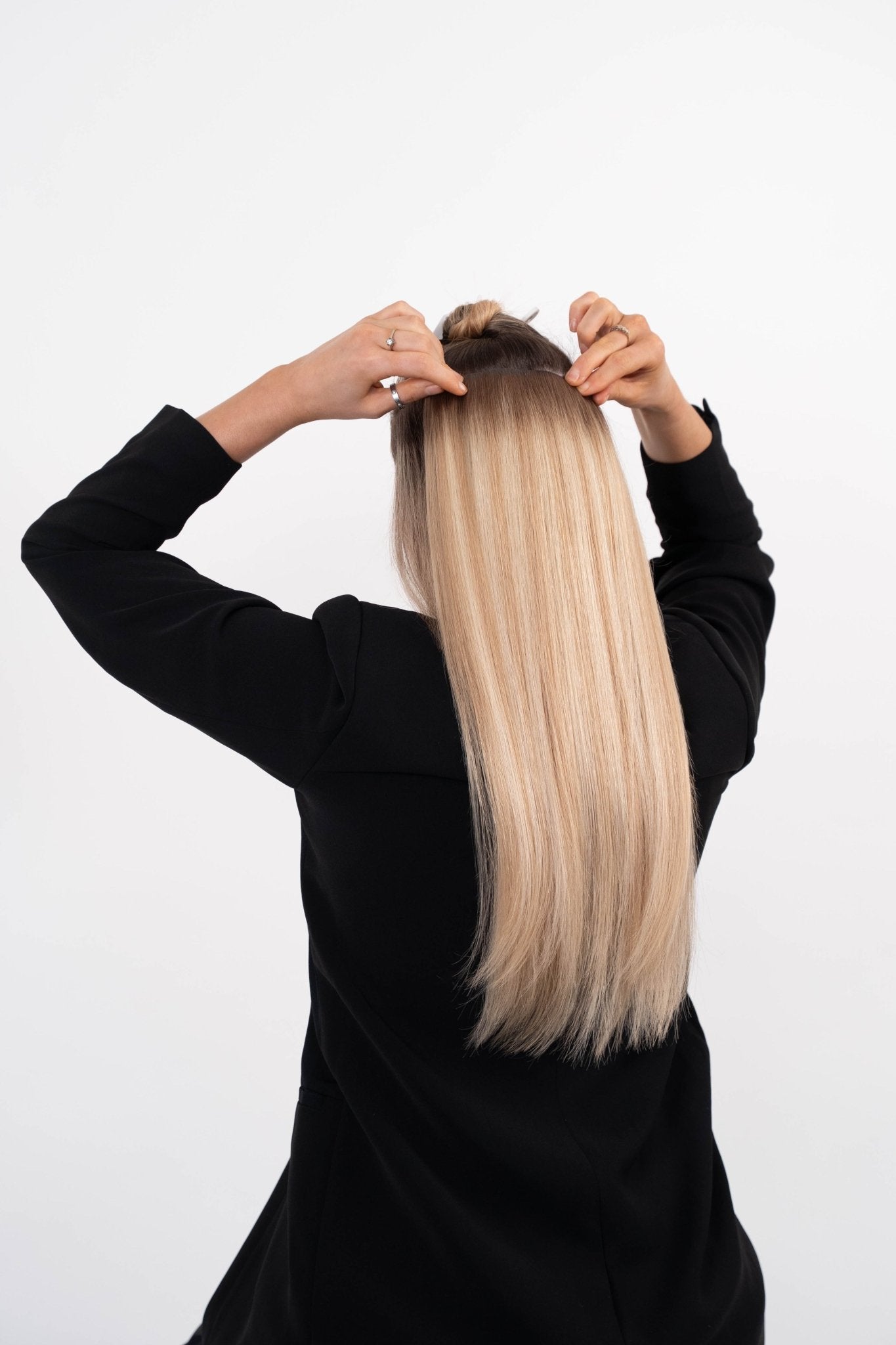 How To Clip in Hair Extensions With Our HIGH-5 Set - gee