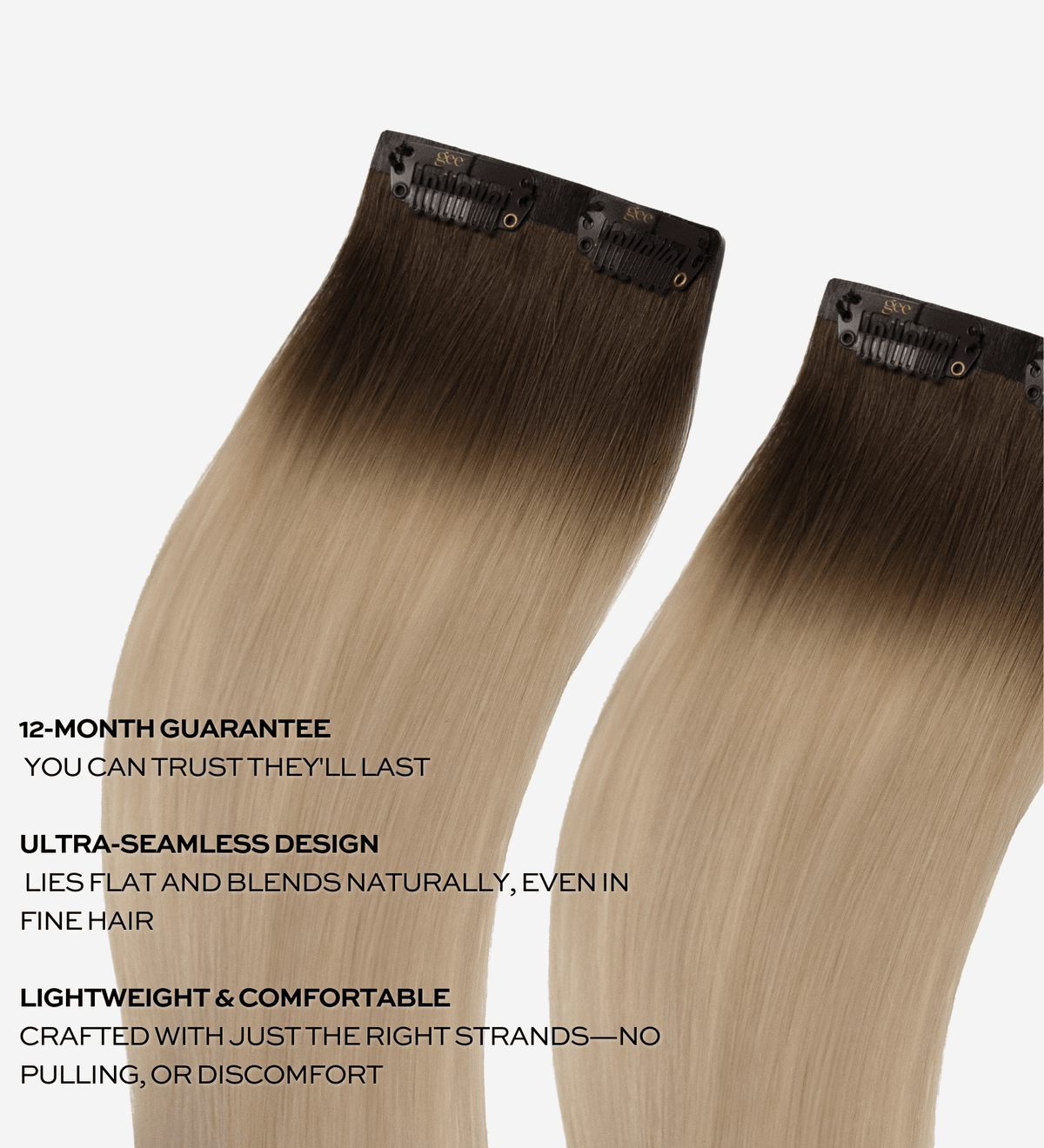 Clip In Hair Extensions for Front of Head | gee®