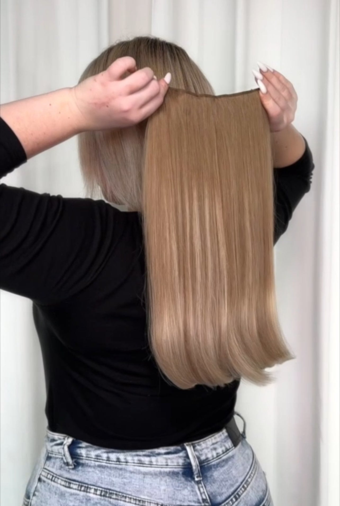 Best Halo Hair Extensions for Thin Hair gee Gee