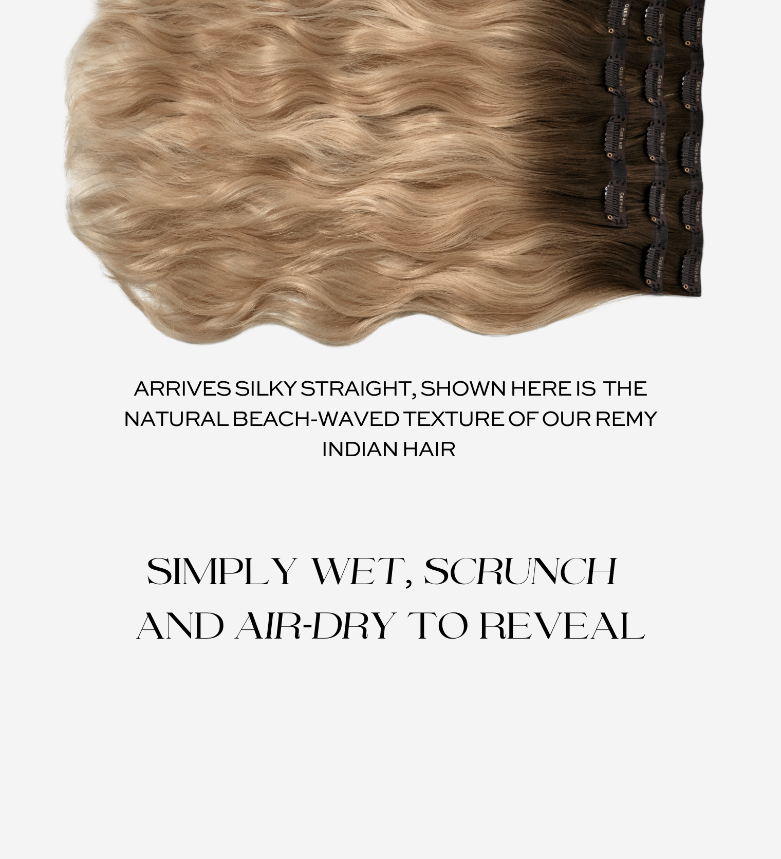 &#39;MULTIWAY WEFT&#39; Halo Hair Extensions - gee