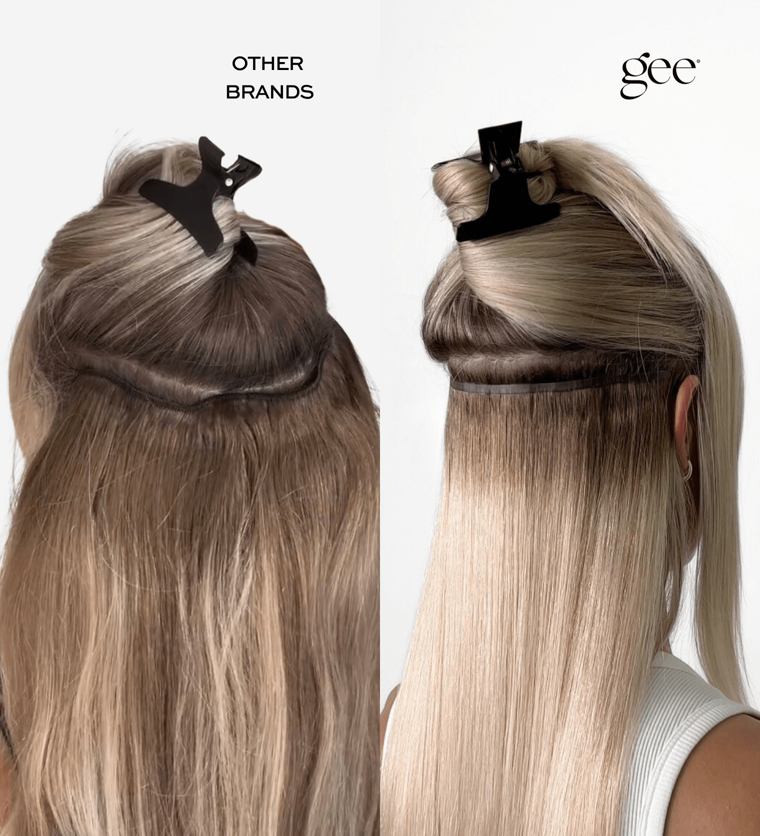 &#39;Volumizer&#39; One Piece Clip In Hair Extension - gee